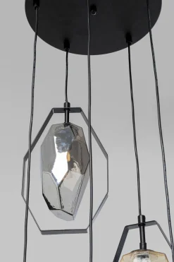 Hängeleuchte Diamond Fever Spiral Schwarz Ø42cm