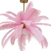 Hängeleuchte Feather Palm Pink Ø87cm