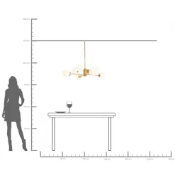 Hängeleuchte Heavenly Gold Ø98cm