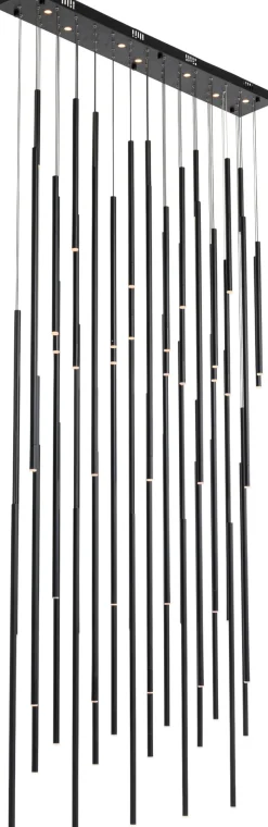 Hängeleuchte Living Vegas Deluxe Schwarz Matt LED