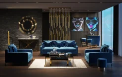 Hängeleuchte Living Vegas Deluxe Brass LED