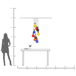 Hängeleuchte Mazzo Nove Spiral Ø44cm