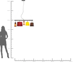 Hängeleuchte Parecchi Colore 100cm