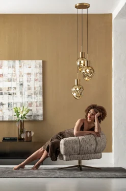 Hängeleuchte Supernova Amber Tre Ø45cm