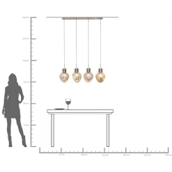 Hängeleuchte Supernova Smoky 110cm