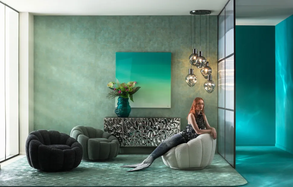 Hängeleuchte Supernova Smoky Cinque Ø50cm