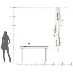 Hängeleuchte Trapez 280cm