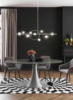 Hängeleuchte Universe Chrom 110cm