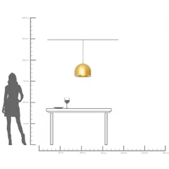 Hängeleuchte Zen Gold Ø40cm