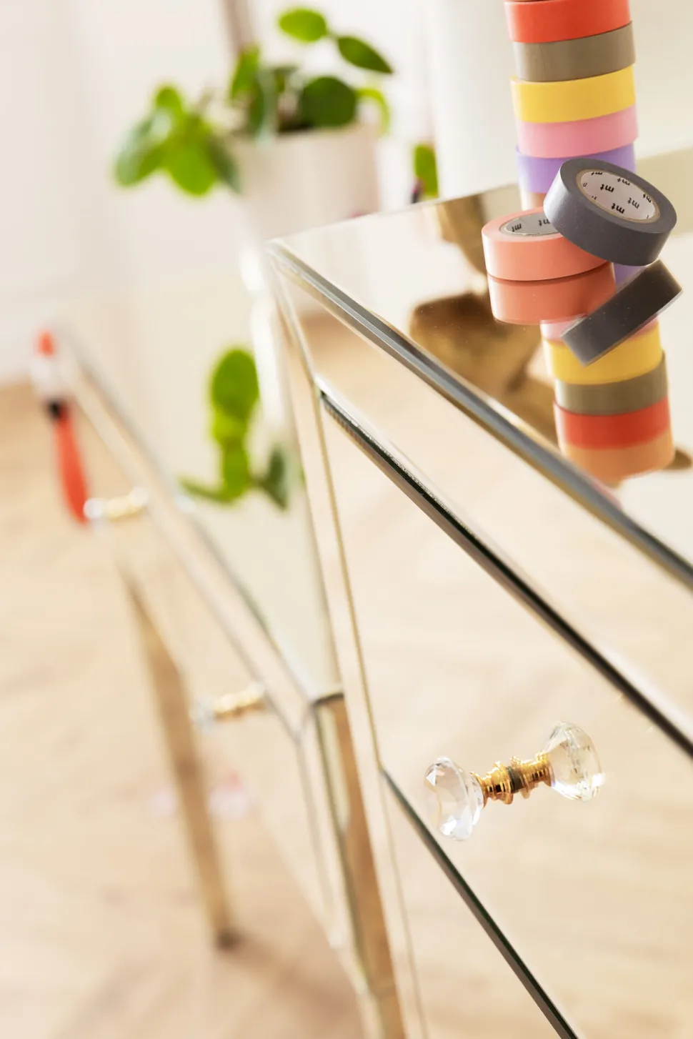 Hochkommode Luxury Pearl 5 Schübe