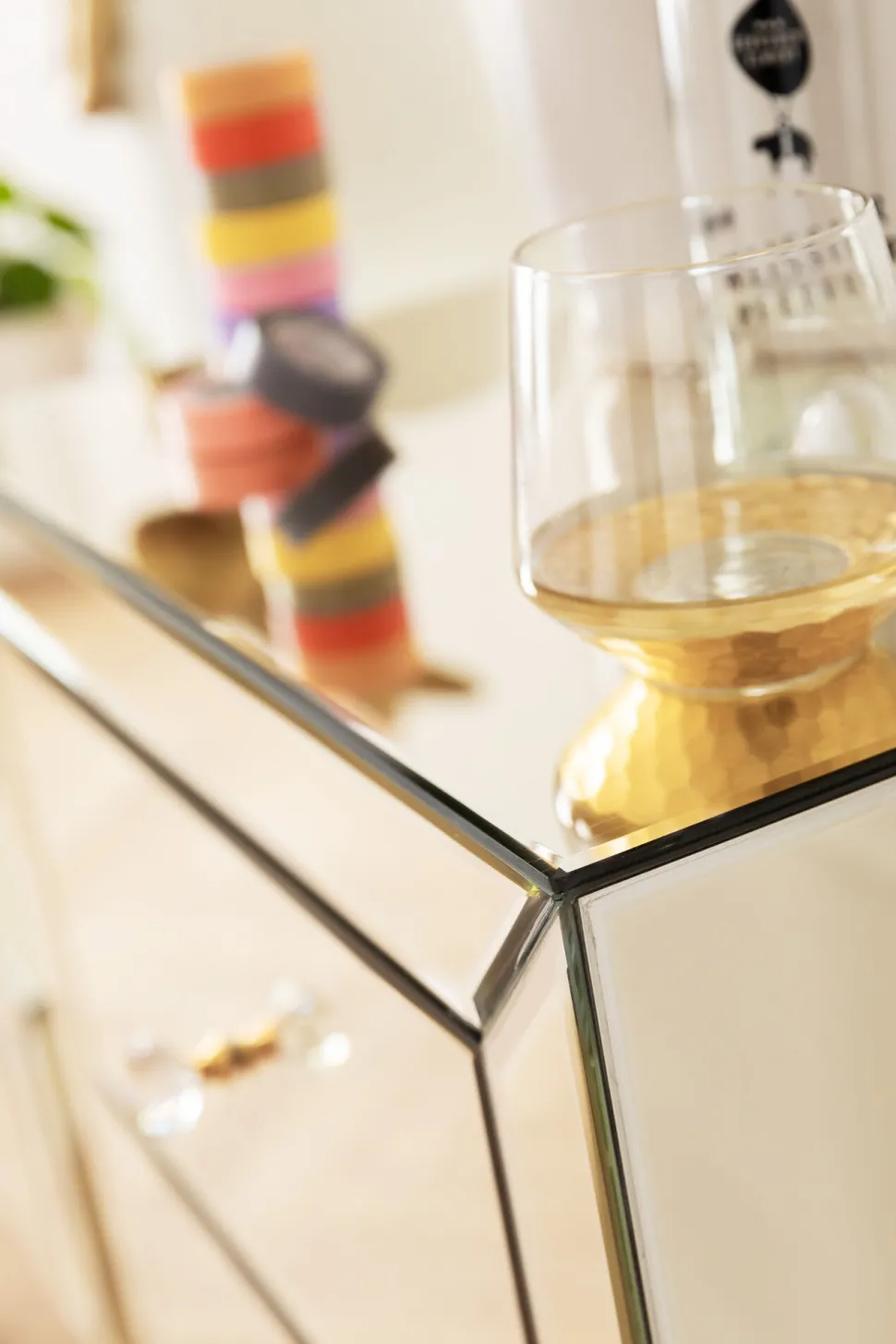 Hochkommode Luxury Pearl 5 Schübe