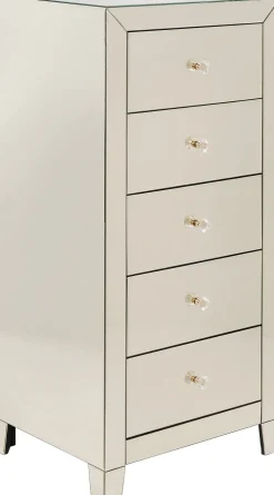 Hochkommode Luxury Pearl 5 Schübe