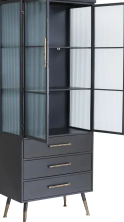 Hochschrank La Gomera 2 Türen 3 Schübe