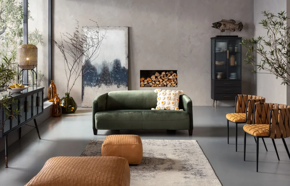 Hochschrank La Gomera 2 Türen 3 Schübe