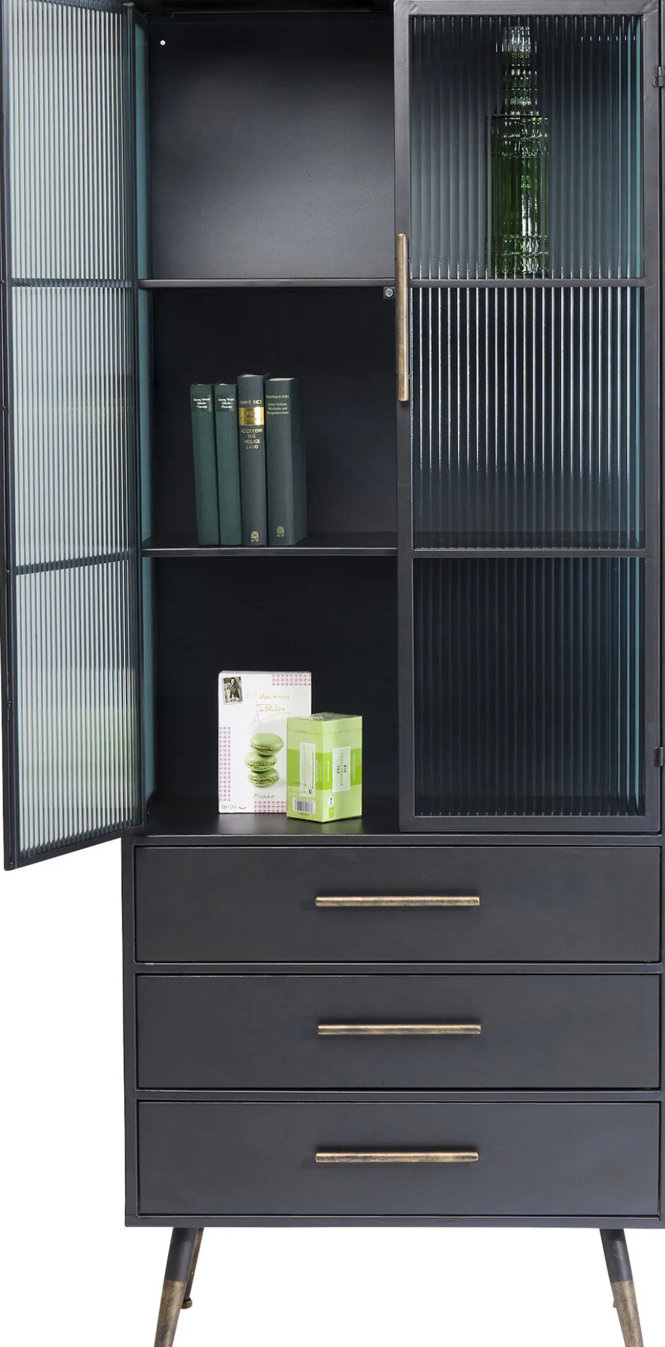 Hochschrank La Gomera 2 Türen 3 Schübe