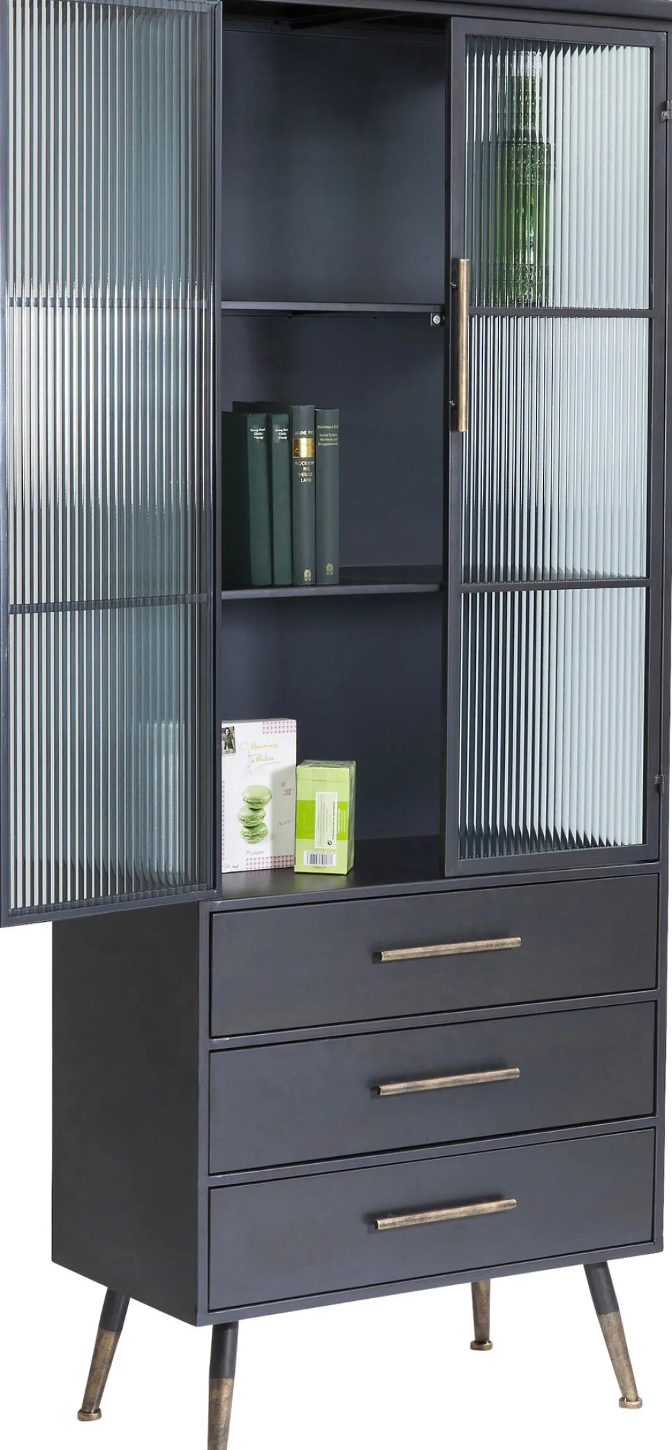 Hochschrank La Gomera 2 Türen 3 Schübe