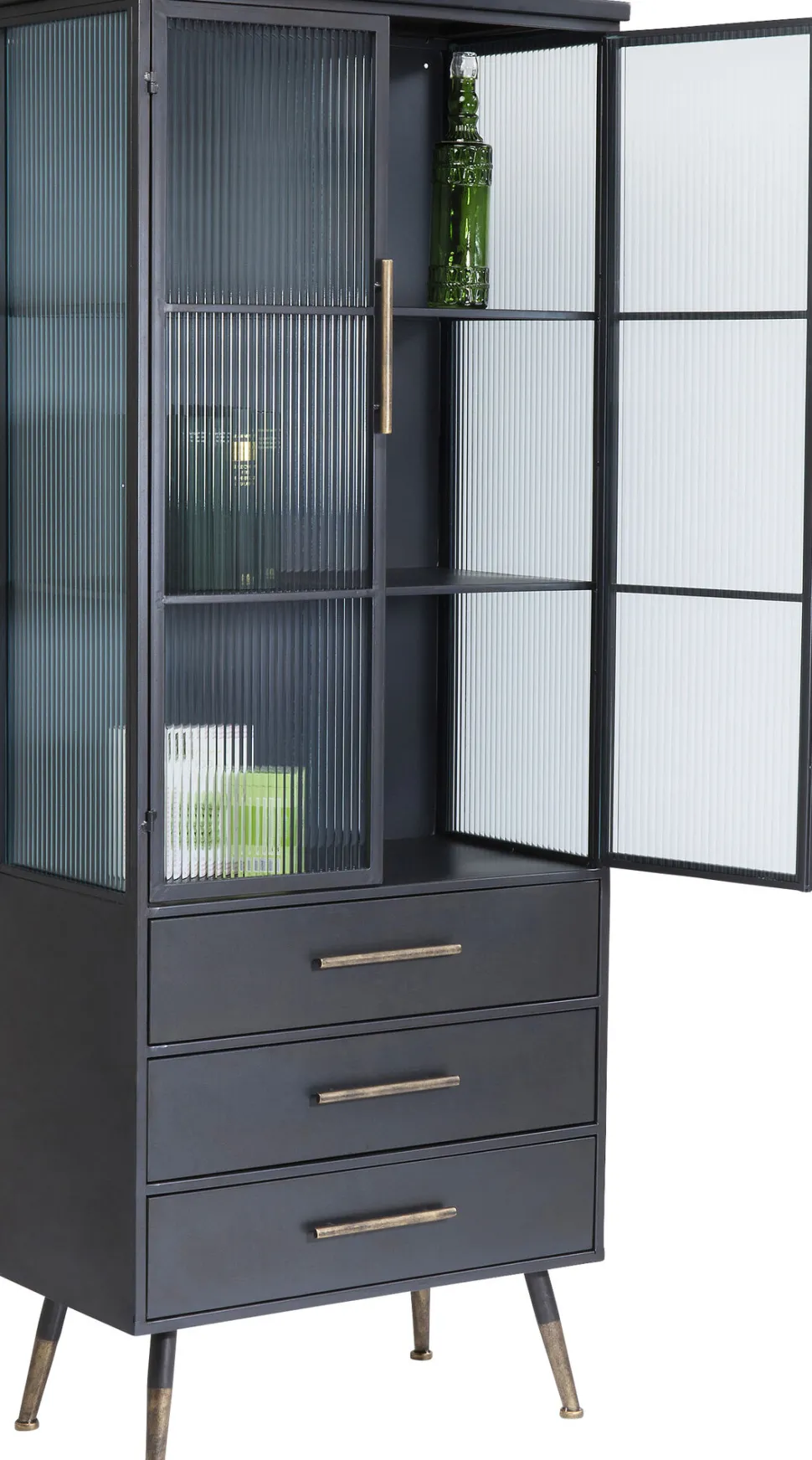 Hochschrank La Gomera 2 Türen 3 Schübe