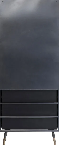 Hochschrank La Gomera 2 Türen 3 Schübe