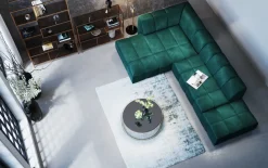 Hocker Belami Velvet Dunkelgrün