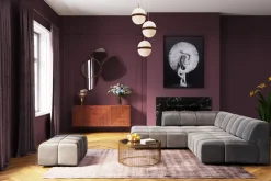 Hocker Belami Velvet Grau