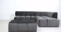 Hocker Belami Velvet Grau