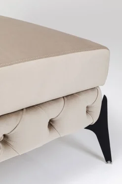 Hocker Bellissima Velvet Taupe 80cm
