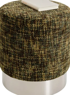 Hocker Berry High Silber Grün Ø39cm