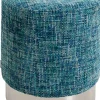 Hocker Berry High Silber Hellblau Ø39cm