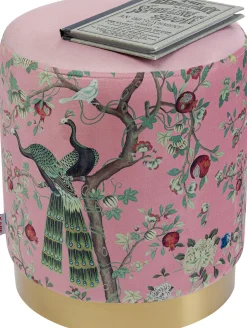 Hocker Cherry Peacock Brass Ø32cm