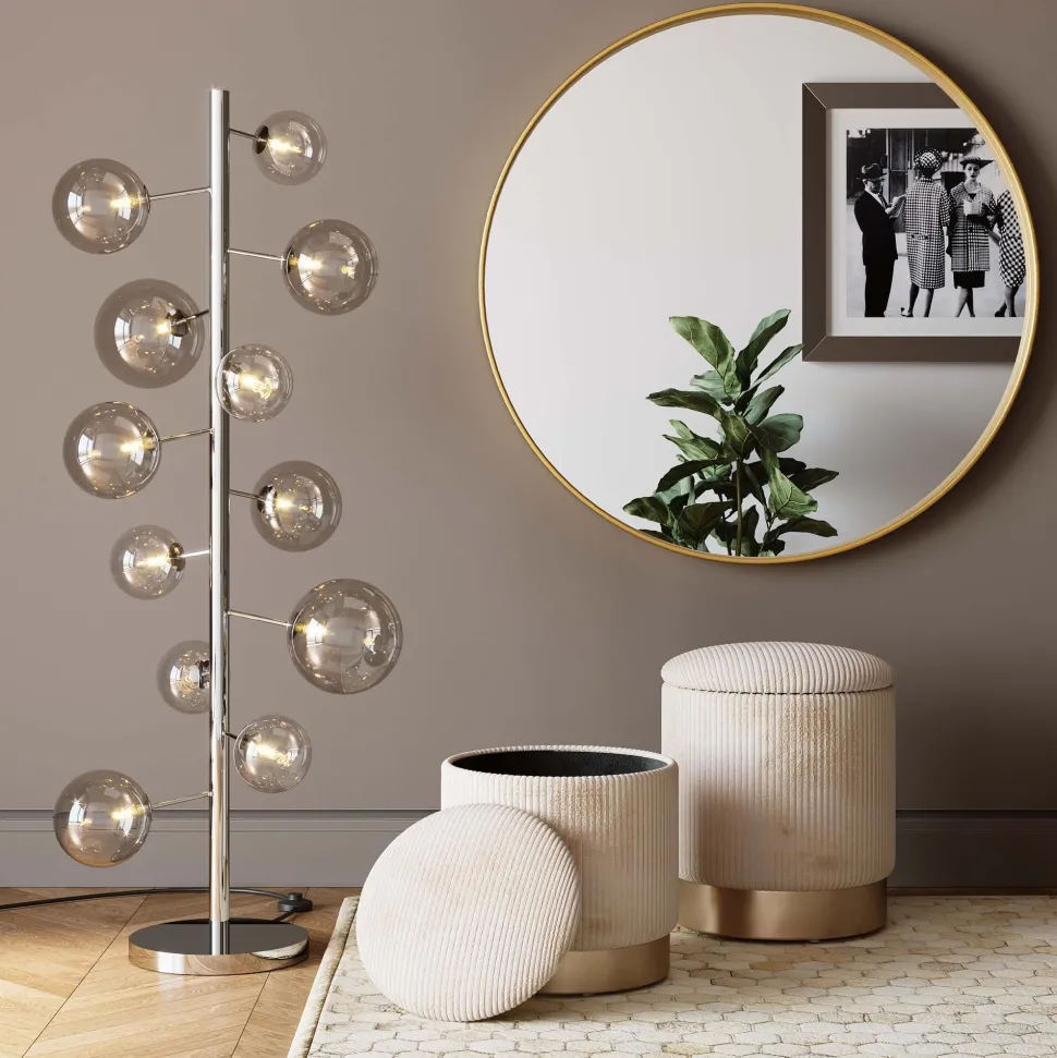 Hocker Cherry Storage Cord Creme (2/Set)