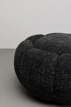 Hocker Peppo Bloom Melange Schwarz Ø72cm