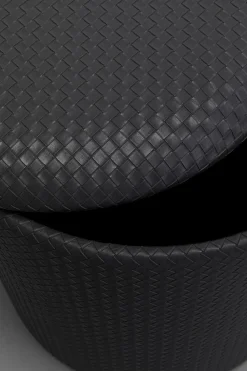 Hocker Venezia Storage Anthrazit Ø40cm