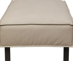 Hocker Victor Leder Grau