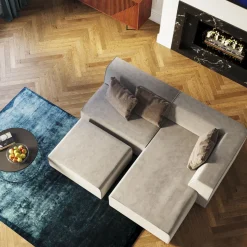 Infinity Ottomane Semi Elements Grau Rechts