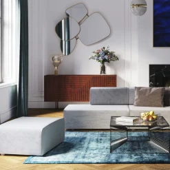 Infinity Ottomane Semi Elements Grau Links