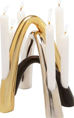 Kerzenständer Bow Duo Chrom 21cm