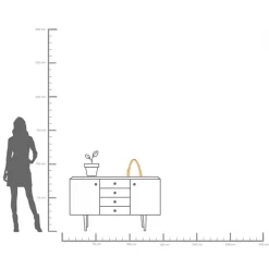 Kerzenständer Bow Duo Gold 25cm