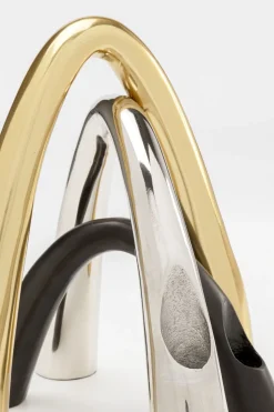 Kerzenständer Bow Duo Schwarz 13cm