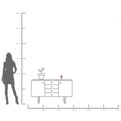 Kerzenständer Madame Dots 16cm