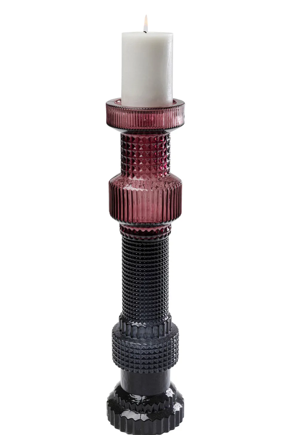 Kerzenständer Marvelous Duo Pink Grau 49cm