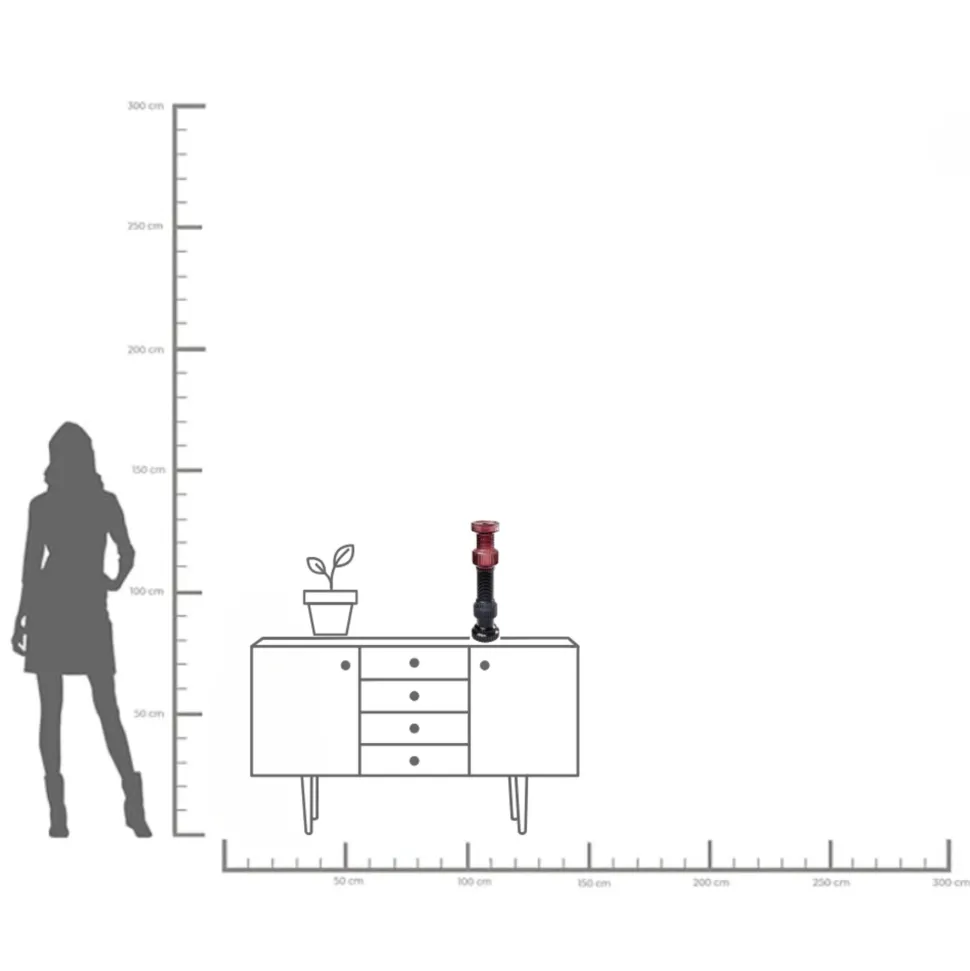 Kerzenständer Marvelous Duo Pink Grau 49cm