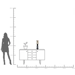 Kerzenständer Marvelous Duo Braun Grau 49cm