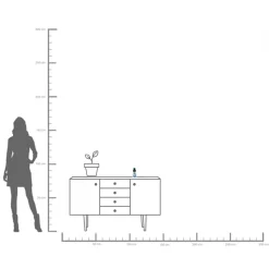 Kerzenständer Monsieur Mustache 16cm