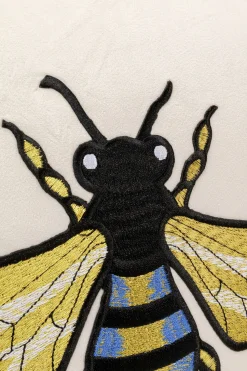 Kissen Bee Weiß 45x45cm