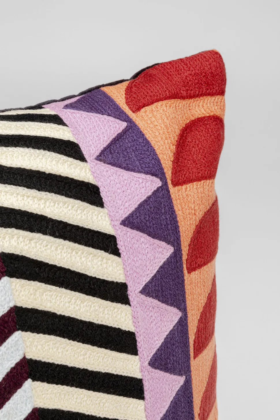 Kissen Colour Block Zig Zag 45x45cm