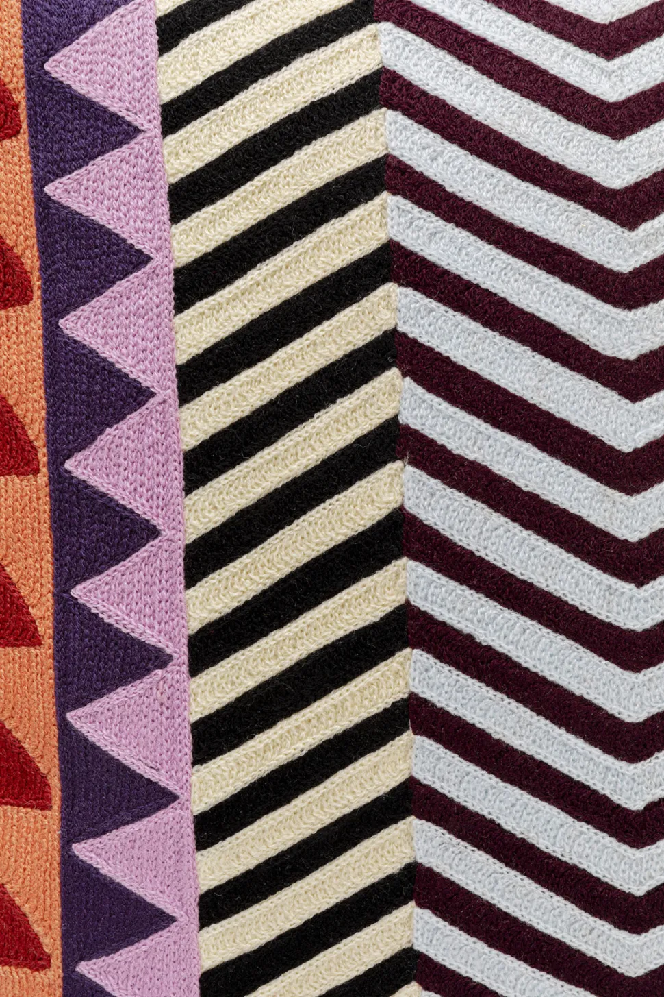 Kissen Colour Block Zig Zag 45x45cm