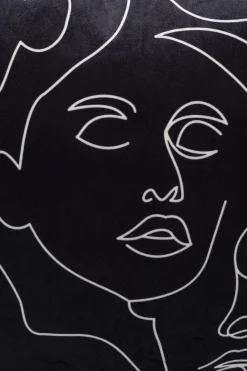 Kissen Faces 45x45cm