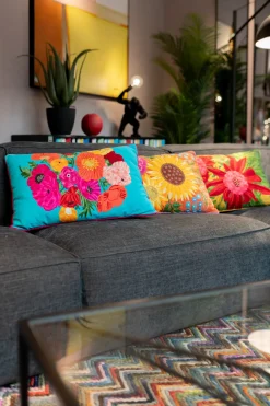 Kissen Fiorista Blau 60x40cm