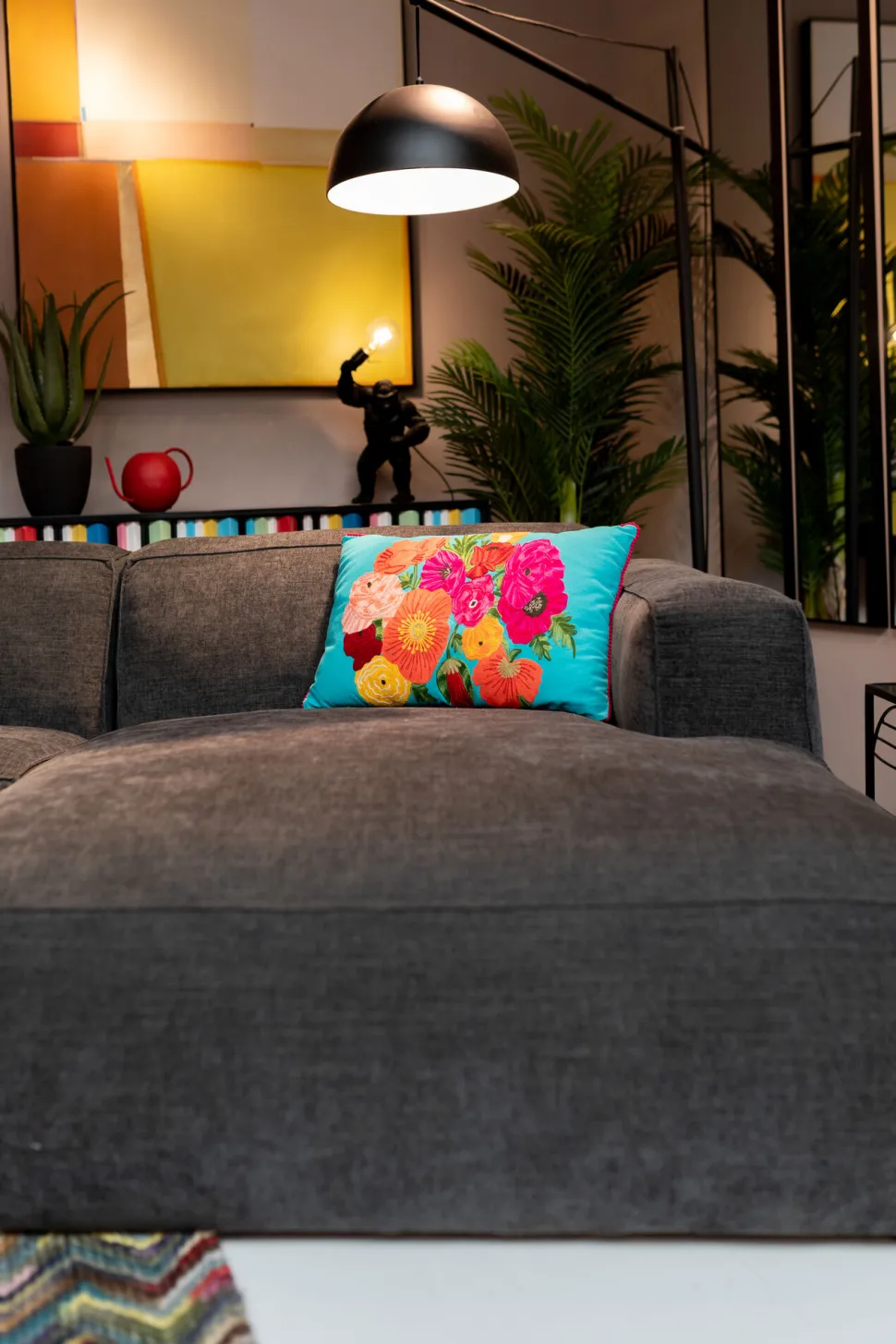 Kissen Fiorista Blau 60x40cm