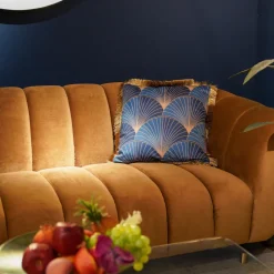 Kissen Leaves Fringe 45x45cm